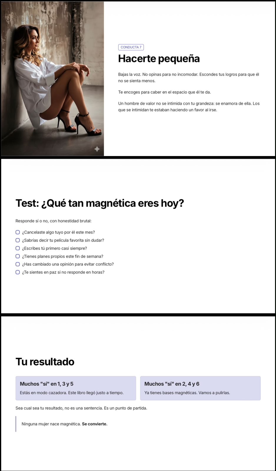 Vista previa del test de Mujer Magnética