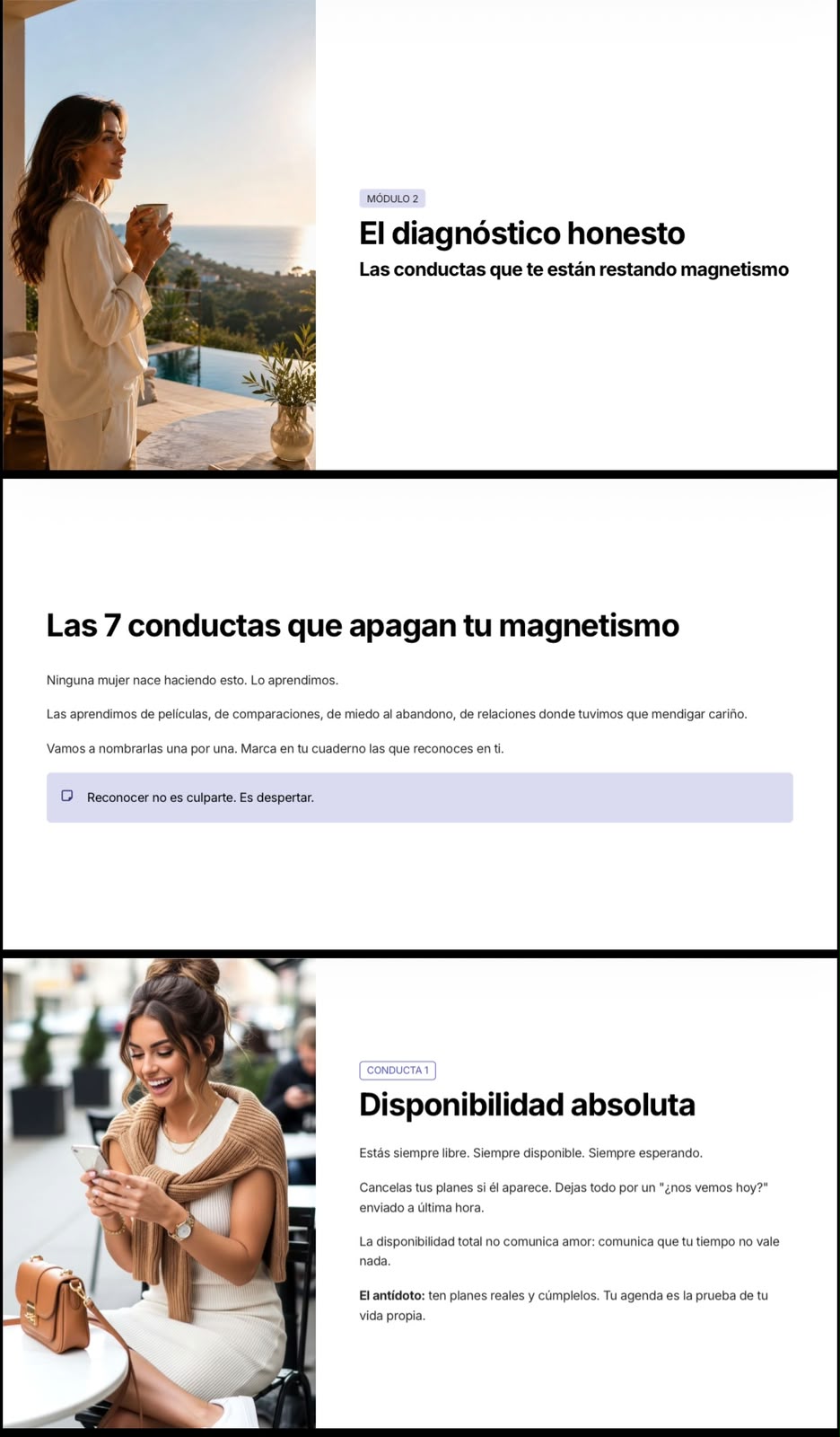 Vista previa del módulo dos de Mujer Magnética